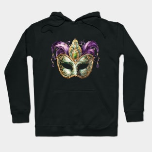 Mardi Gras Mask Hoodie